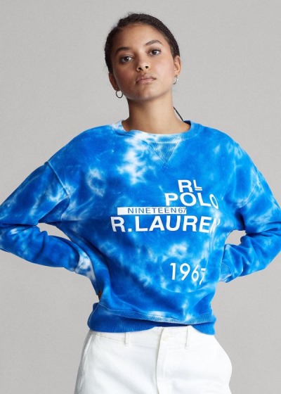 Sweatshirt Polo Ralph Lauren Logo Tie-Dye Mulher 65918-LDFS